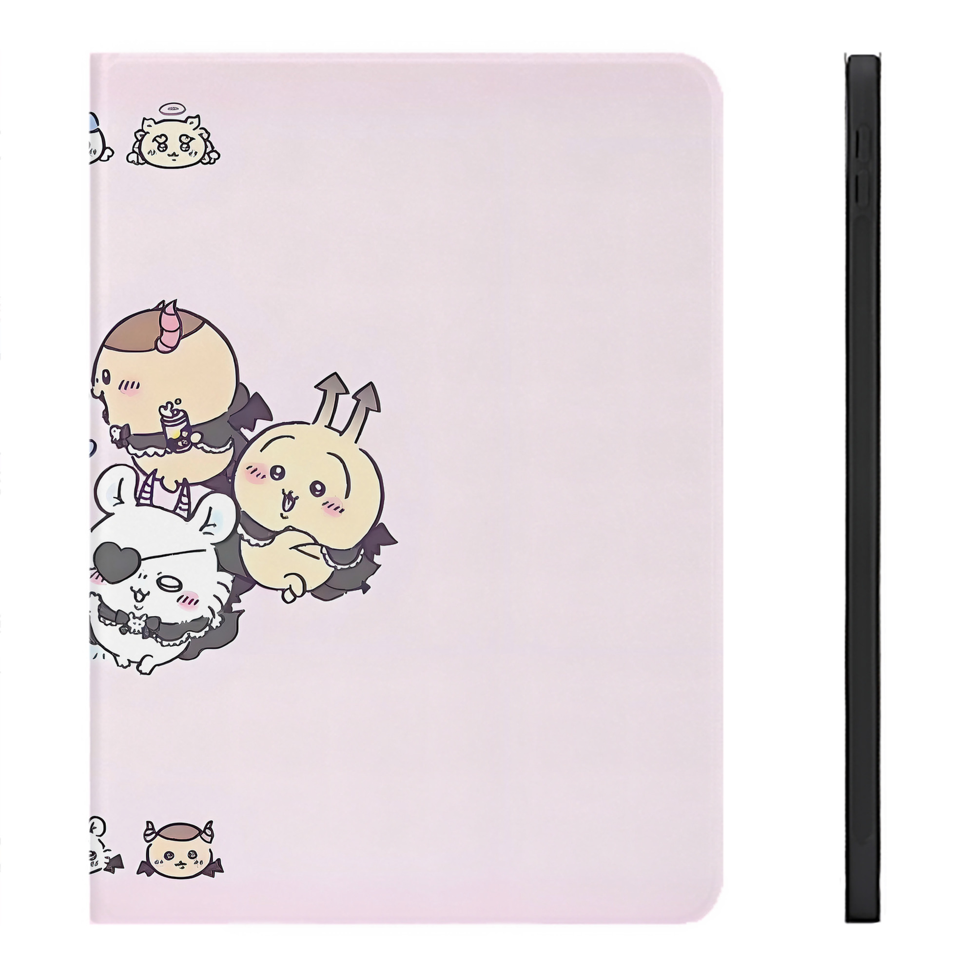 （画像用） ちいかわ Chii-kawa IPadケース ペンホルダー付き ブックスタイルデザイン